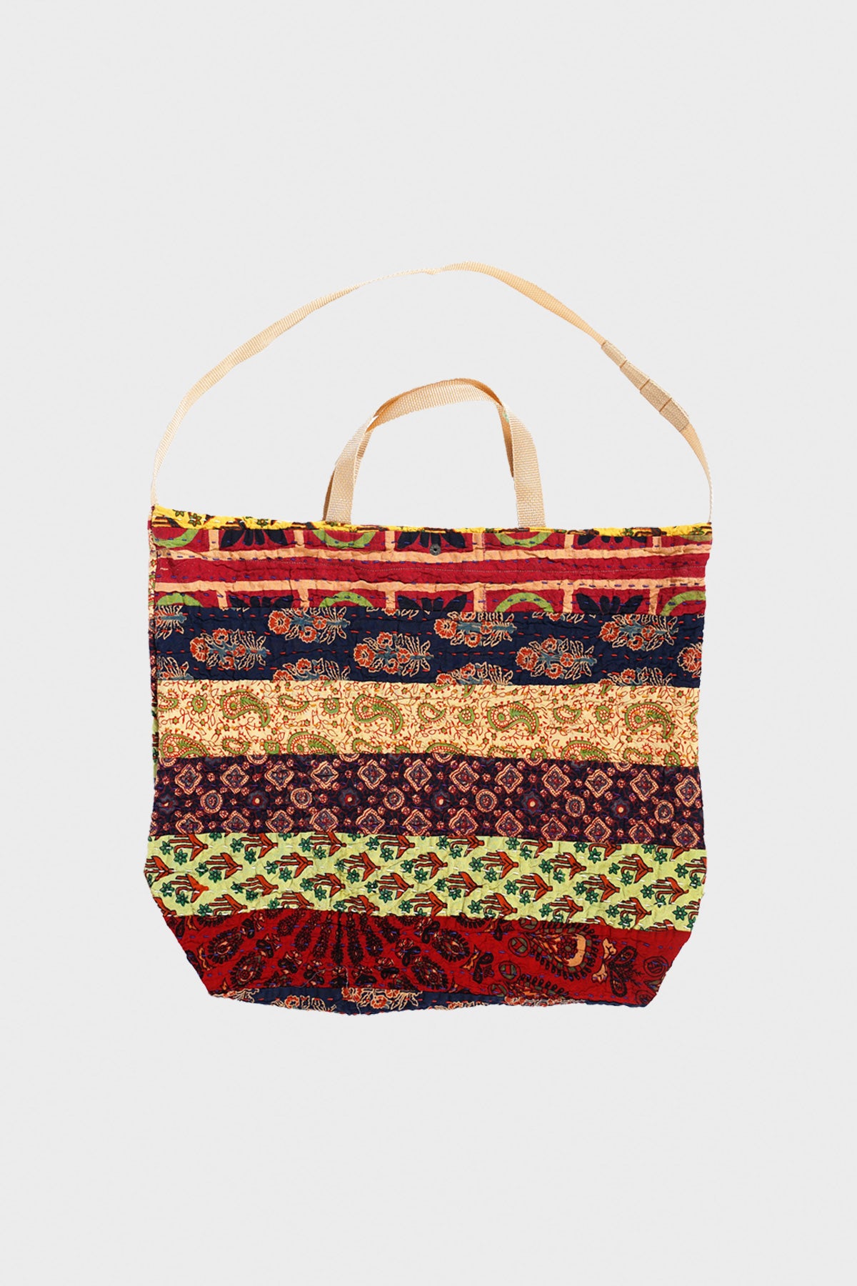 Engineered Garments - Carry All Tote - Multicolor Stripe Handstitch - Canoe Club