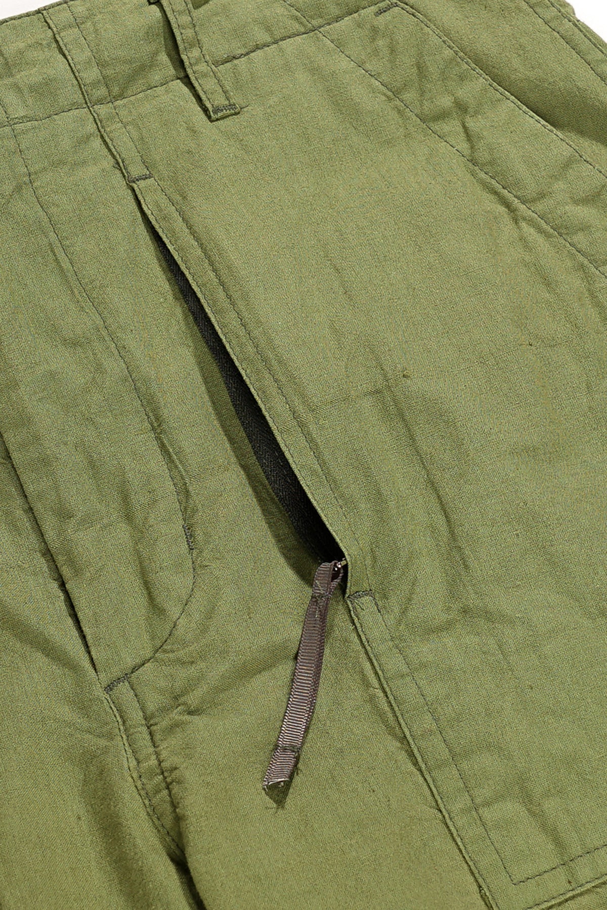 Engineered Garments - Fatigue Short - Olive Cotton Sheeting - Canoe Club