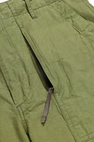 Engineered Garments - Fatigue Short - Olive Cotton Sheeting - Canoe Club
