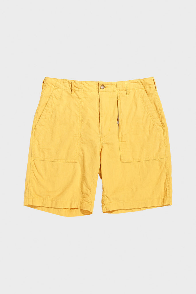 Engineered Garments - Fatigue Short - Yellow Cotton Sheeting - Canoe Club