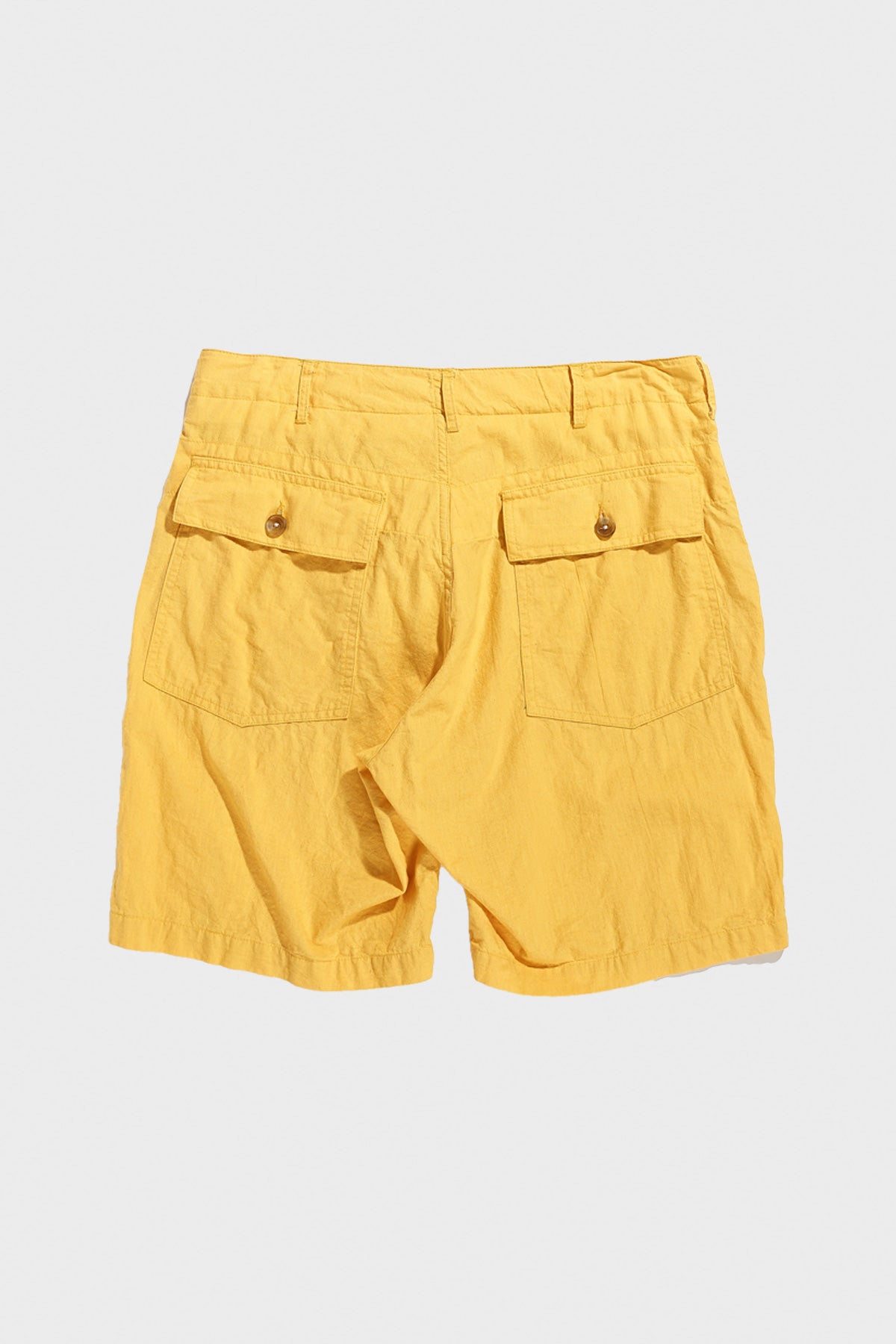 Engineered Garments - Fatigue Short - Yellow Cotton Sheeting - Canoe Club