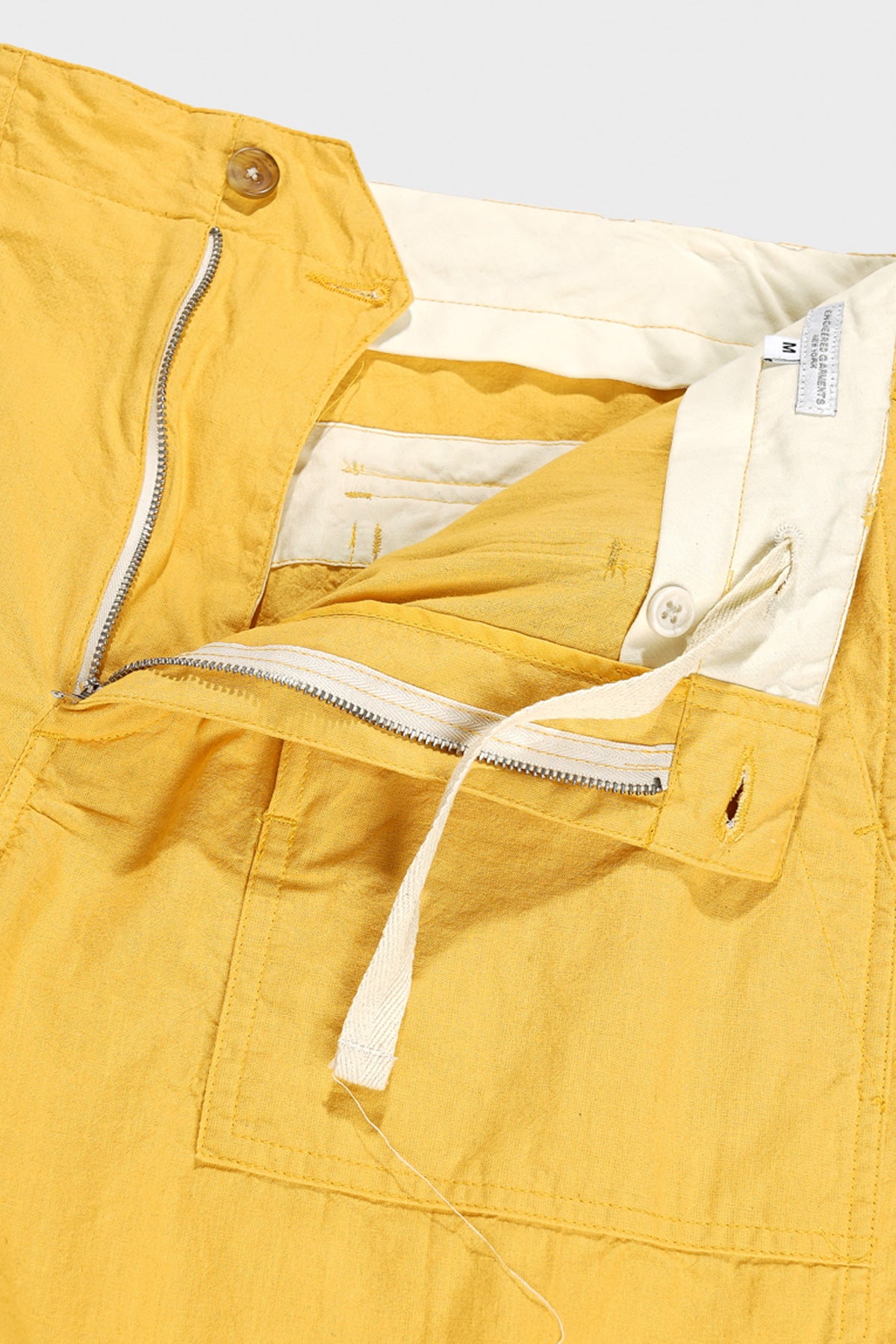 Engineered Garments - Fatigue Short - Yellow Cotton Sheeting - Canoe Club