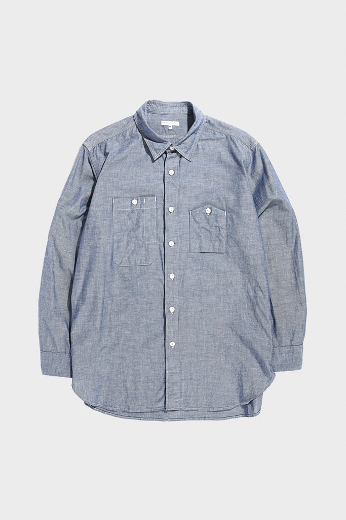 Engineered Garments - Work Shirt - Lt Blue Cotton Chambray - Canoe Club