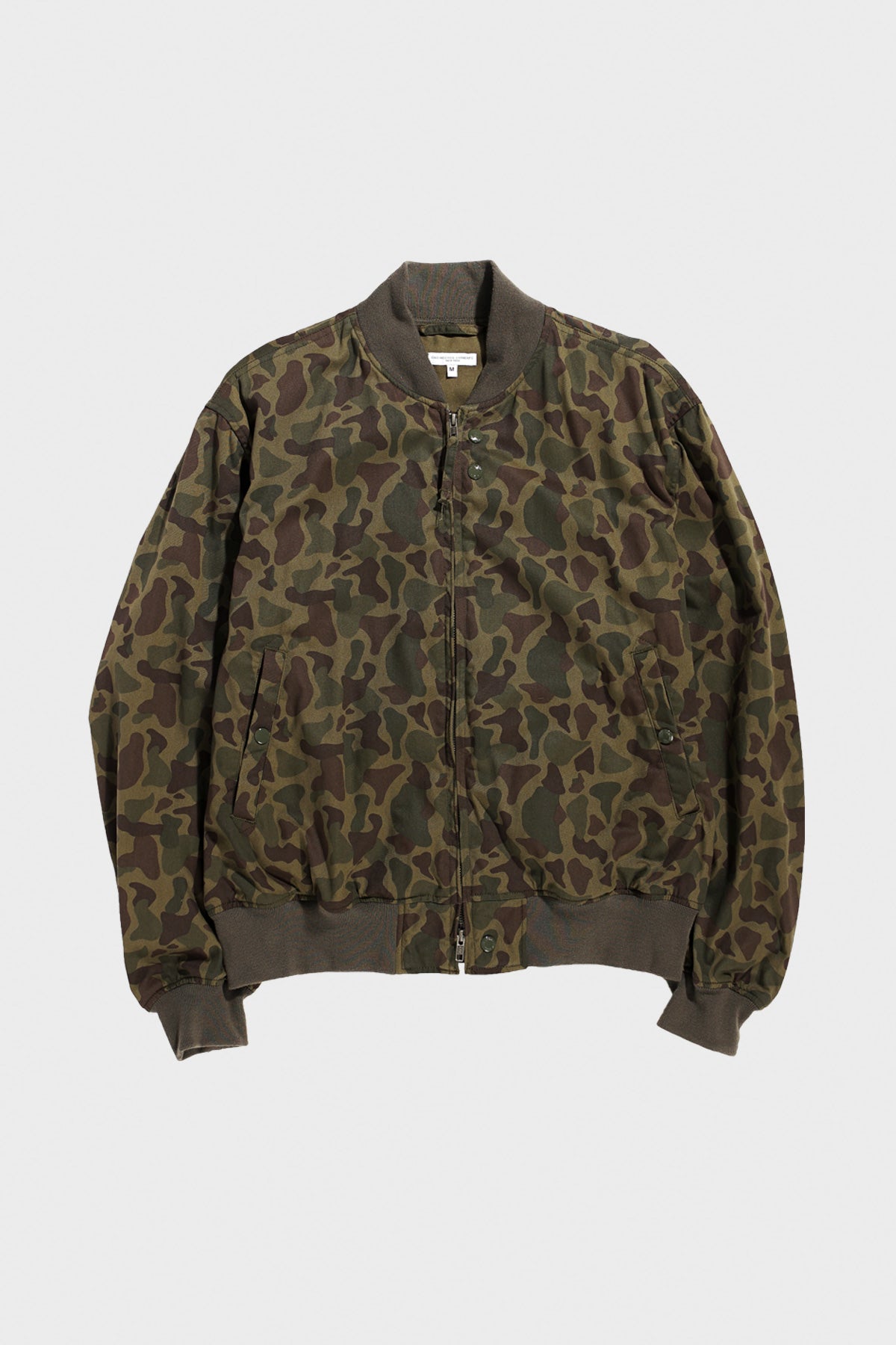Engineered Garments - Aviator Jacket - Olive Camo 6.5oz Flat Twill - Canoe Club
