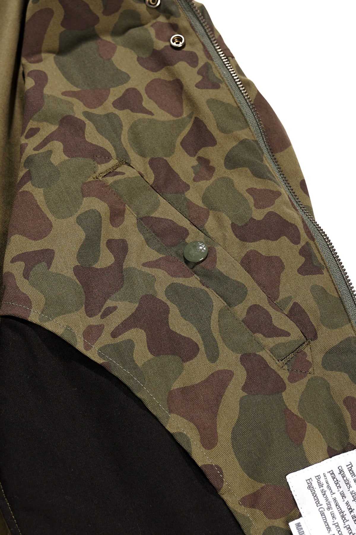 Engineered Garments - Aviator Jacket - Olive Camo 6.5oz Flat Twill - Canoe Club