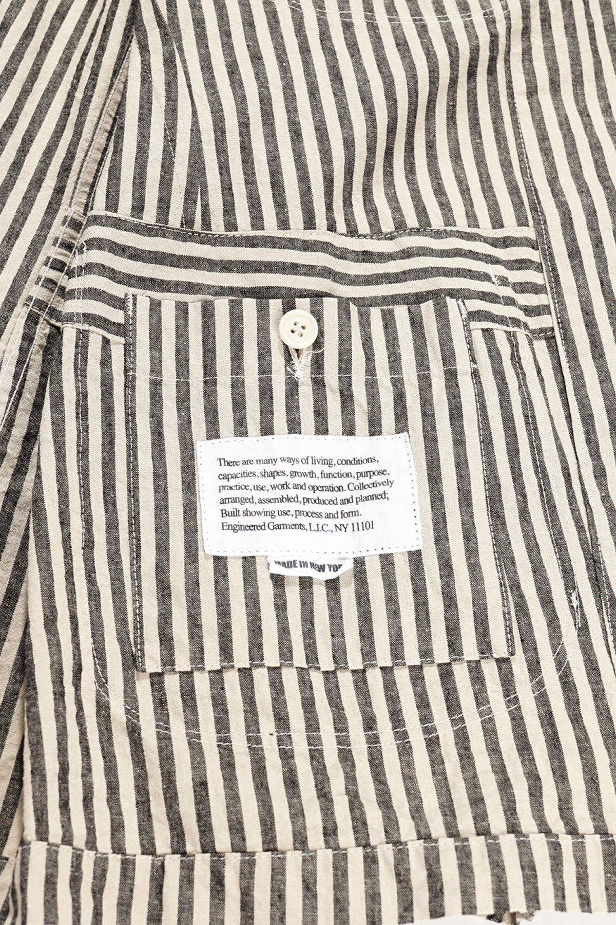 Engineered Garments - Bedford Jacket - Natural/Black LC Stripe - Canoe Club