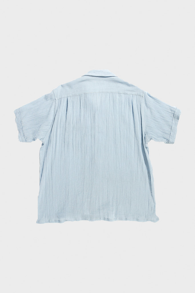 Engineered Garments - Camp Shirt - Light Blue Cotton Crepe - Canoe Club
