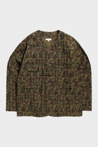Engineered Garments - Cardigan Jacket - Olive Camo 6.5oz Flat Twill - Canoe Club