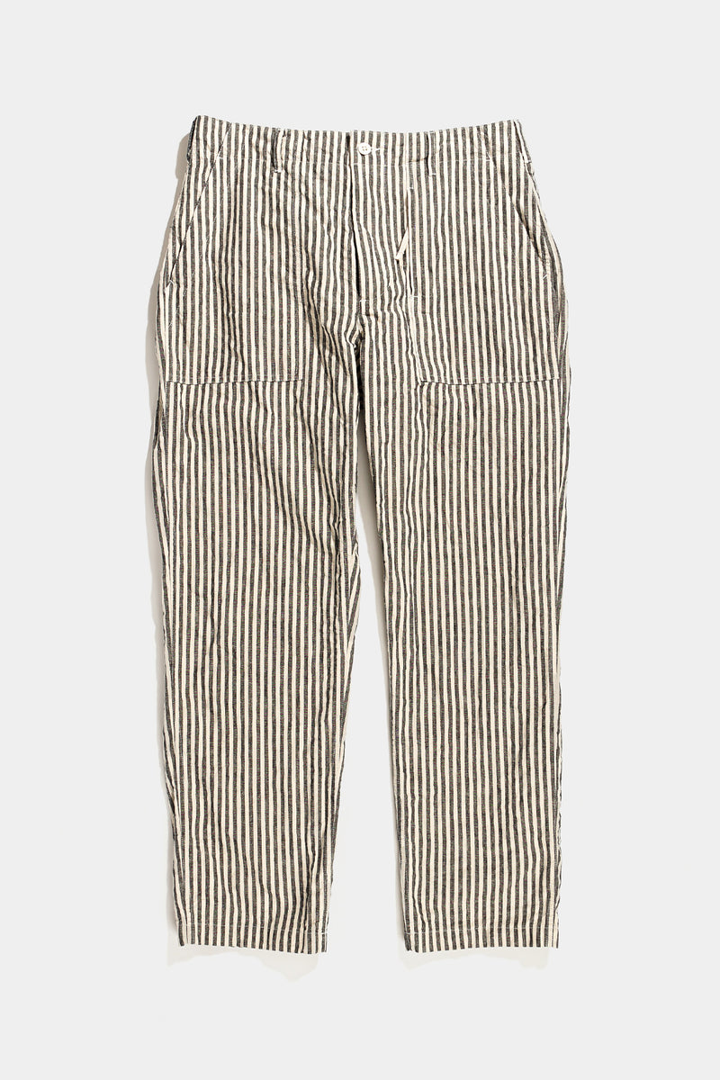 Engineered Garments Fatigue Pant | Natural/Black LC Stripe | Canoe Club