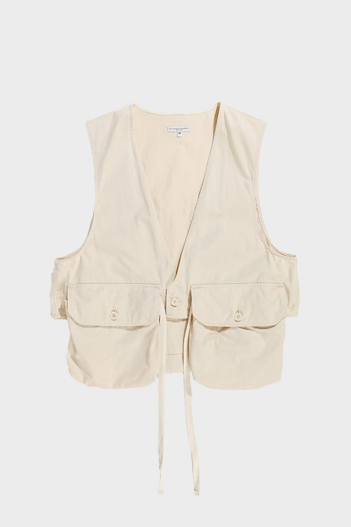 Engineered Garments - Fowl Vest - Natural 6.5oz Flat Twill - Canoe Club