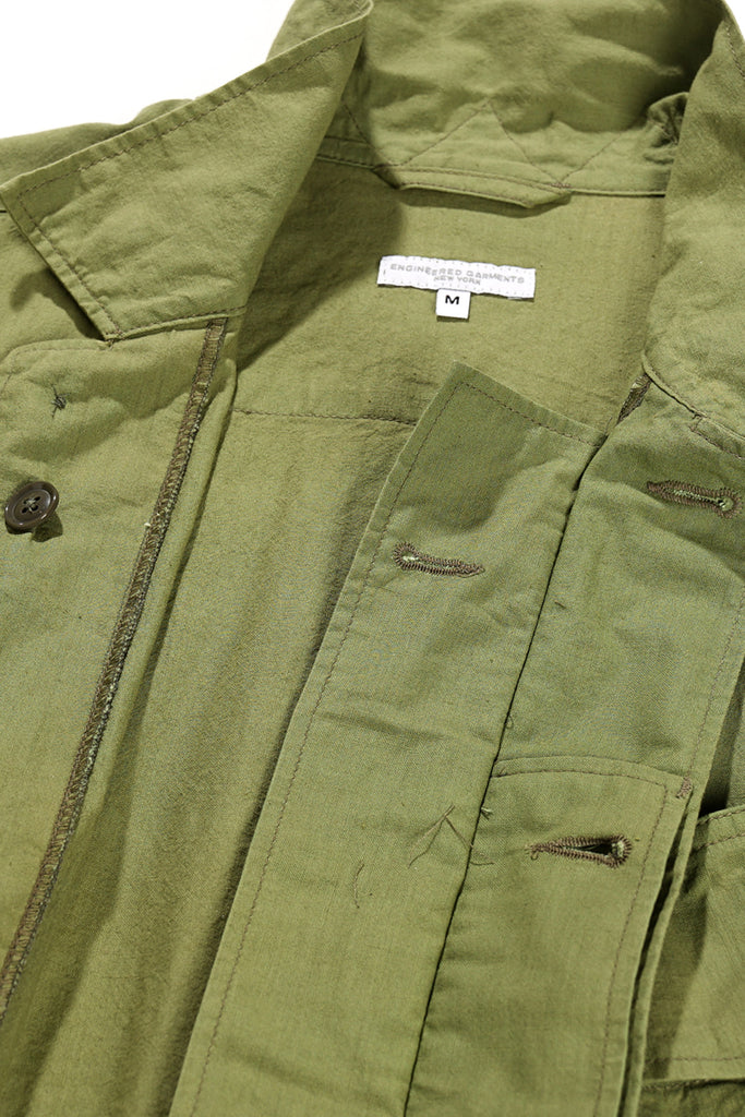 Engineered Garments - Jungle Fatigue Jacket - Olive Cotton Sheeting - Canoe Club