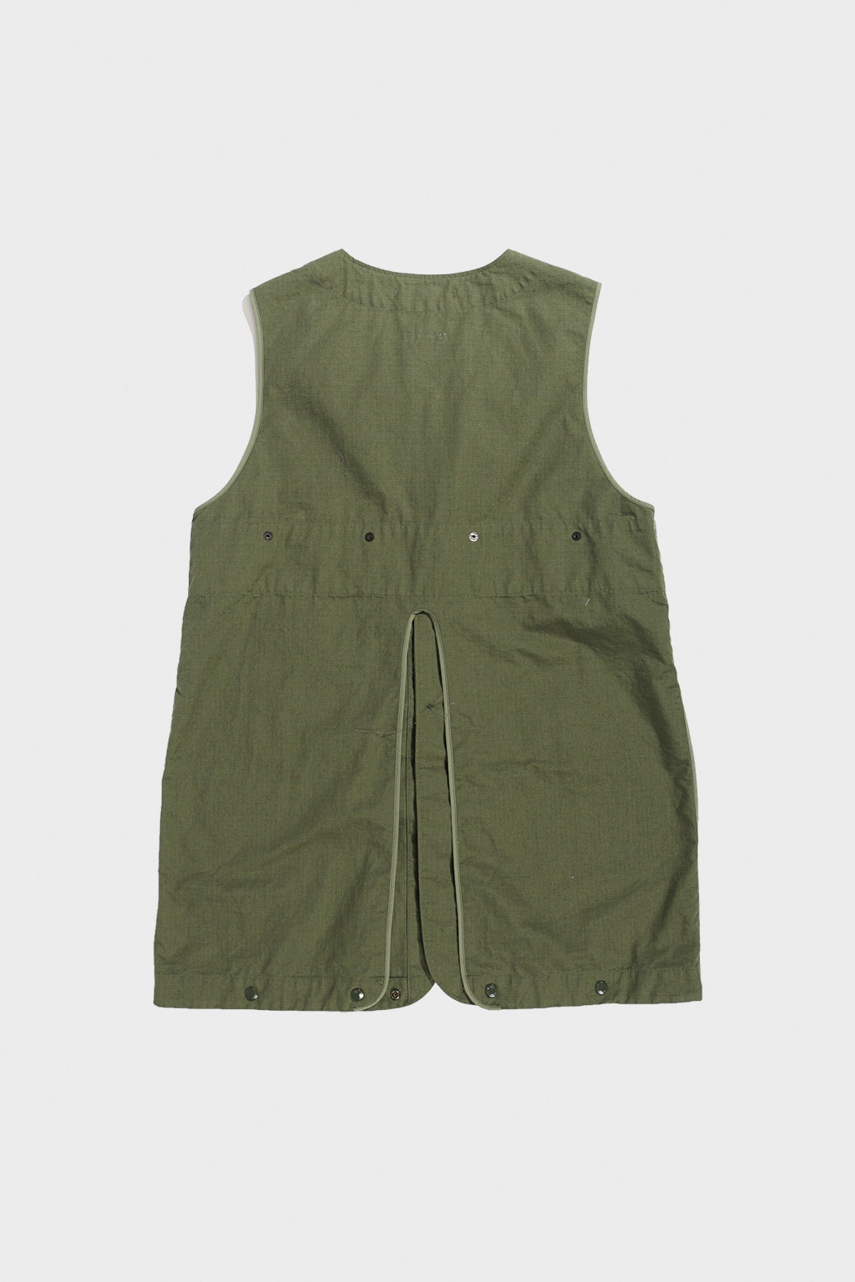 Engineered Garments - Liner Vest - Olive Cotton Ripstop - Canoe Club