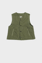 Engineered Garments - Liner Vest - Olive Cotton Ripstop - Canoe Club