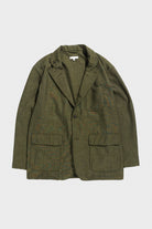 Engineered Garments - Loiter Jacket - Olive Polyester Sharkskin - Canoe Club