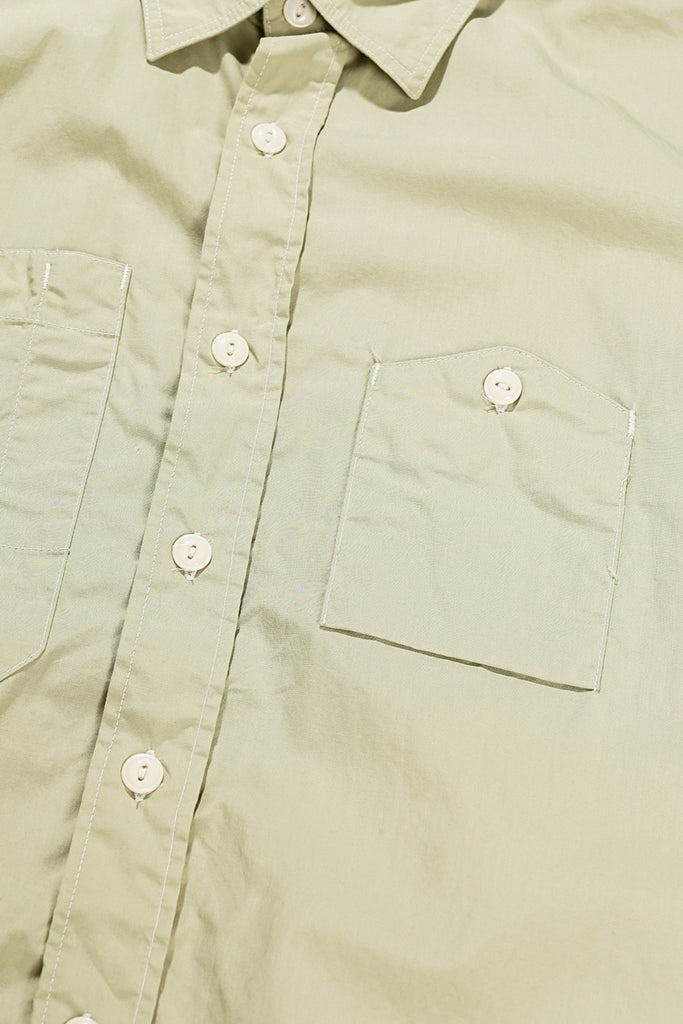 Engineered Garments - Work Shirt - Lime Superfine Poplin - Canoe Club