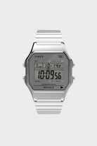 Timex - Timex T80 34mm Stainless Steel Bracelet Watch - Silver Tone - Canoe Club
