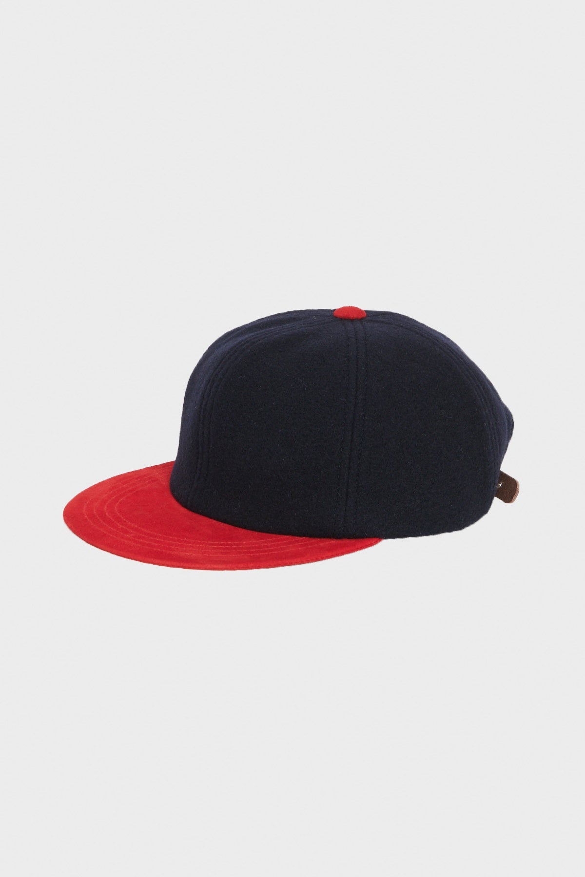Hender Scheme - 2 Tone Wool Cap - Navy/Red - Canoe Club