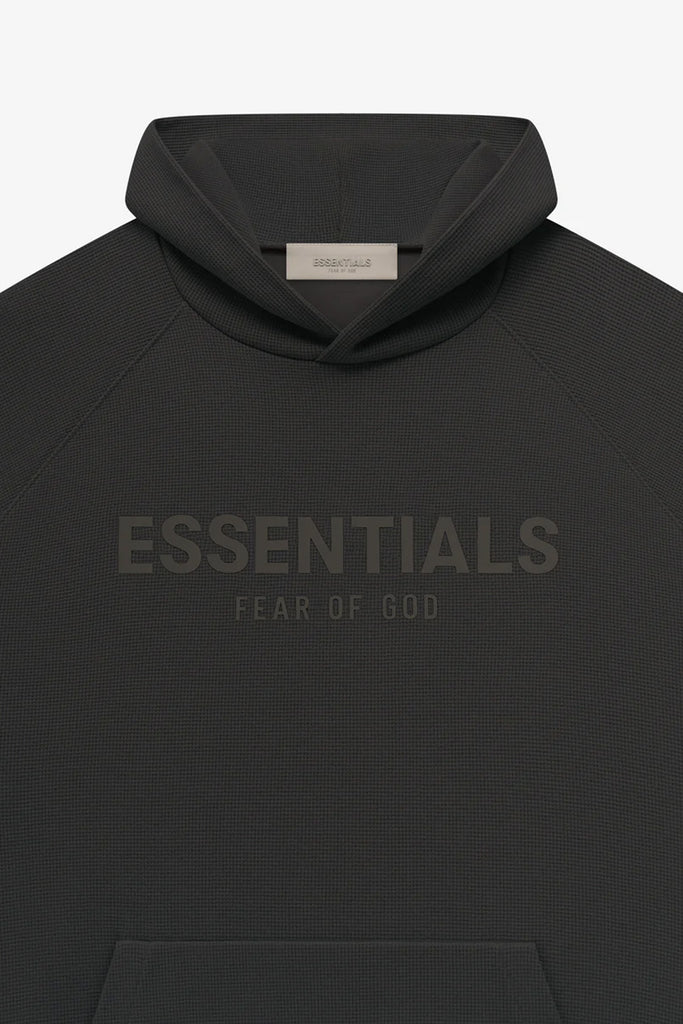 Fear of God Essentials - Raglan Hoodie - Off Black - Canoe Club