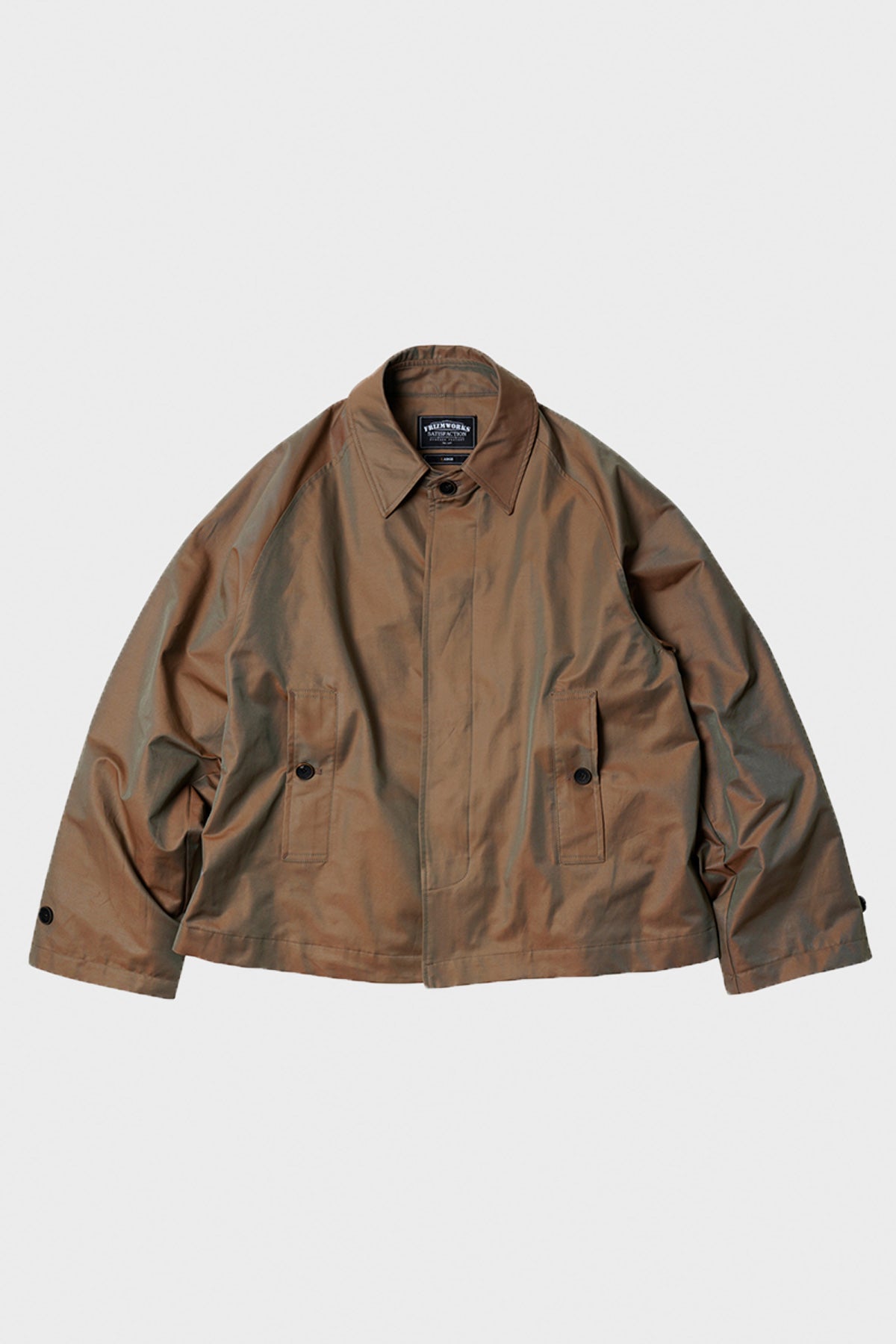 Solar Twill Balmacaan Half Jacket - Cappuccino