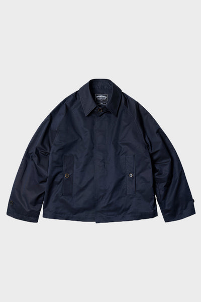 Solar Twill Balmacaan Half Jacket - Navy