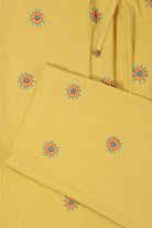 Harago - Amber Embroidered Pants - Yellow - Canoe Club
