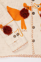 Harago - Animal Embroidered Blouson Jacket - Off White - Canoe Club