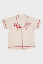 Harago - Antique Red Work Shirt - Off-White - Canoe Club