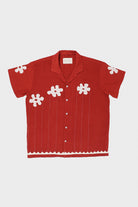 Harago - Cloud Applique Shirt - Red - Canoe Club