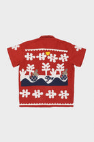 Harago - Cloud Applique Shirt - Red - Canoe Club