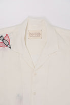Harago - Gond Bird Embroidered Shirt - Off-White - Canoe Club