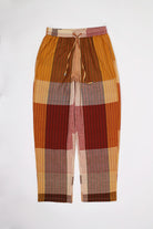 Harago - Handloom Stripe Check Pants - Multi - Canoe Club