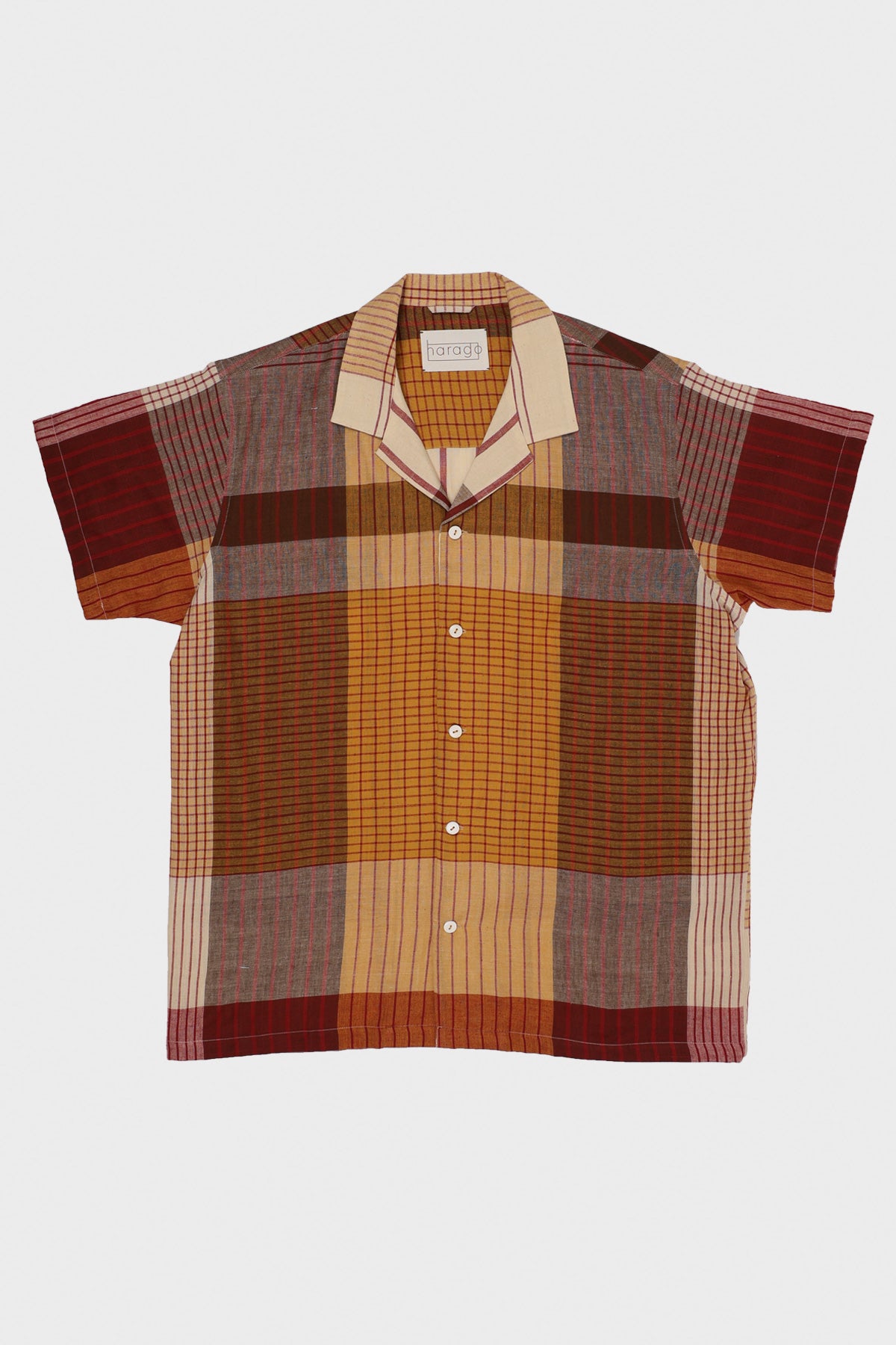 Harago - Handloom Stripe Check Shirt - Multi - Canoe Club