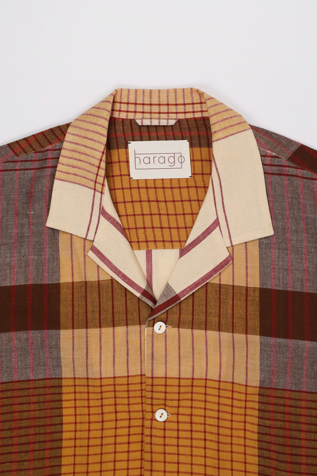Harago - Handloom Stripe Check Shirt - Multi - Canoe Club