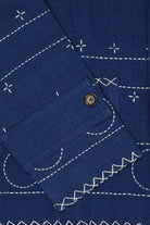 Harago - Kantha Blouson Jacket - Indigo - Canoe Club