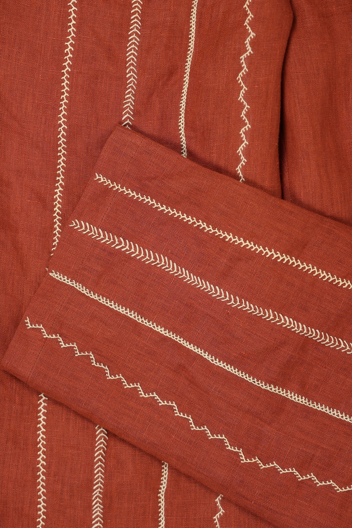 Harago - Kutch Embroidered Pants - Terracota - Canoe Club