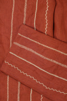 Harago - Kutch Embroidered Pants - Terracota - Canoe Club