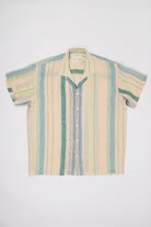 Harago - Linen Stripe Shirt - Cream - Canoe Club