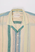 Harago - Linen Stripe Shirt - Cream - Canoe Club