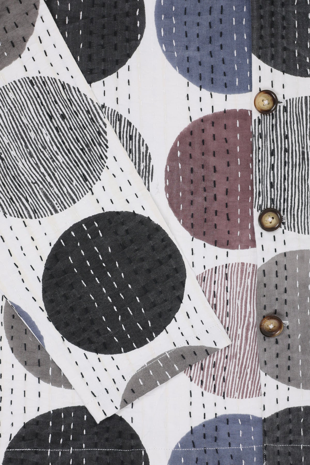 Harago - Printed Kantha Jacket - Multi - Canoe Club