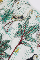 Harago - Printed Kantha Shorts - White - Canoe Club