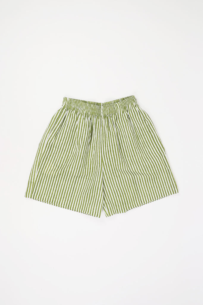 Harago - Stripe Shorts - Green - Canoe Club