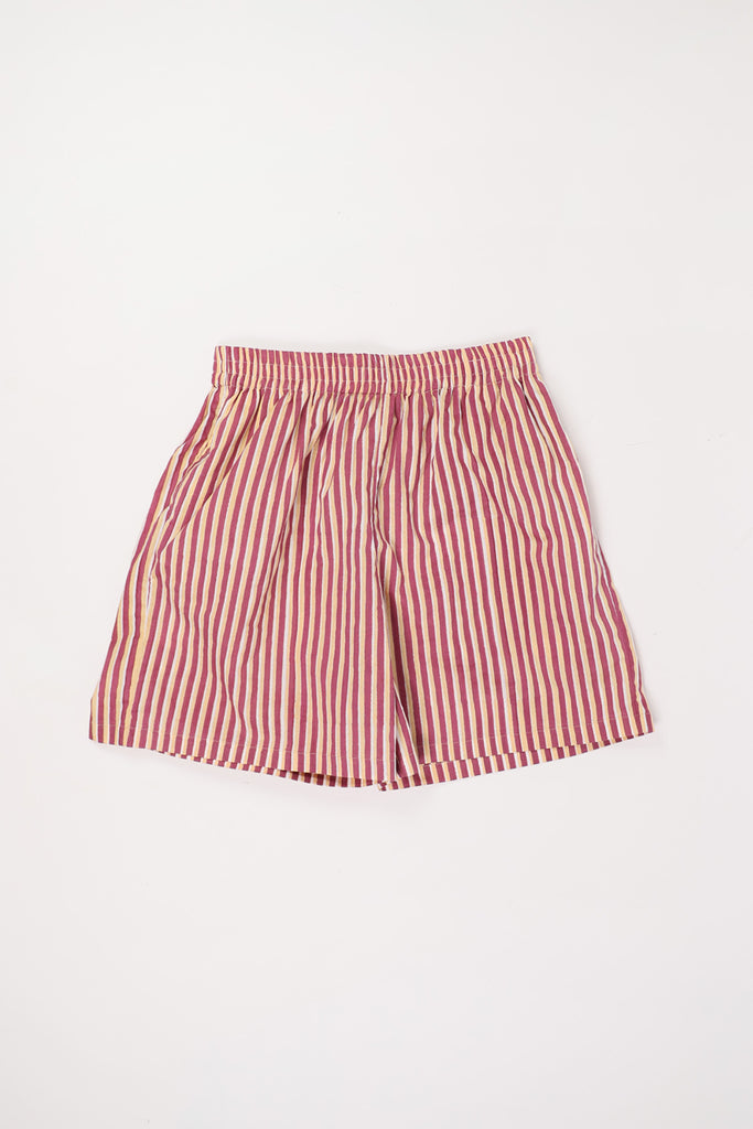 Harago Stripe Shorts | Maroon | Canoe Club