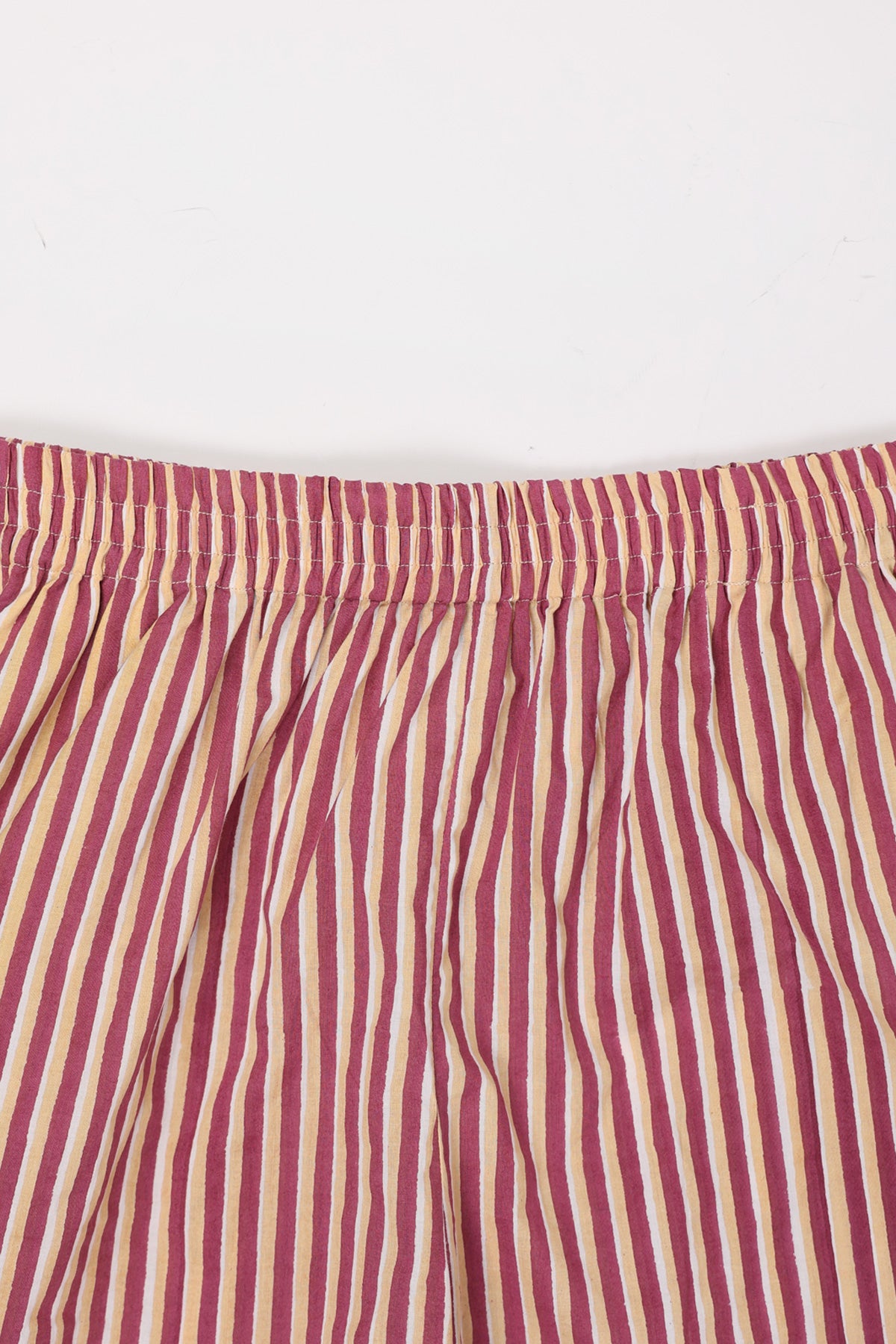 Harago - Stripe Shorts - Maroon - Canoe Club