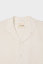 Harago - Tiger Safari Embroidered Shirt - Off White - Canoe Club