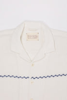 Harago - Village Narrative Embroidered Shirt - White - Canoe Club
