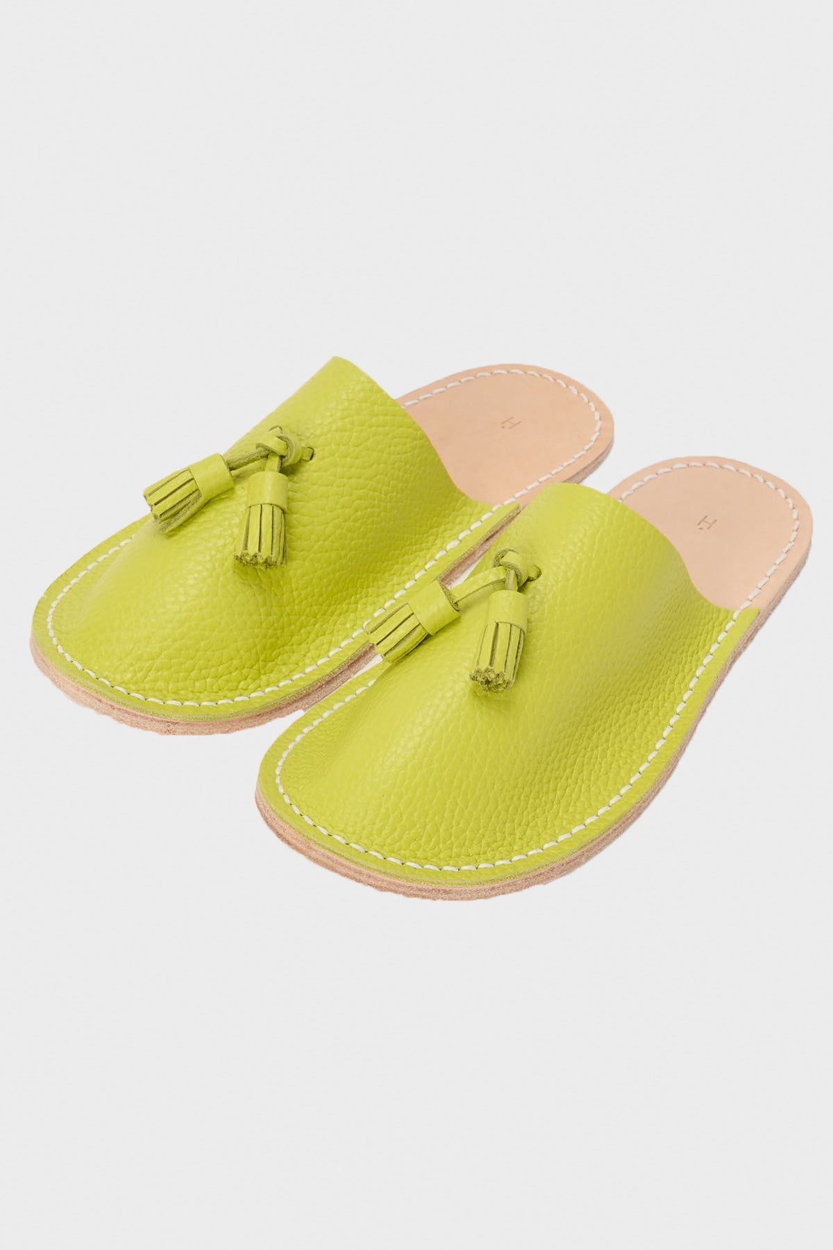 Hender Scheme - Leather Slipper - Lime Green - Canoe Club