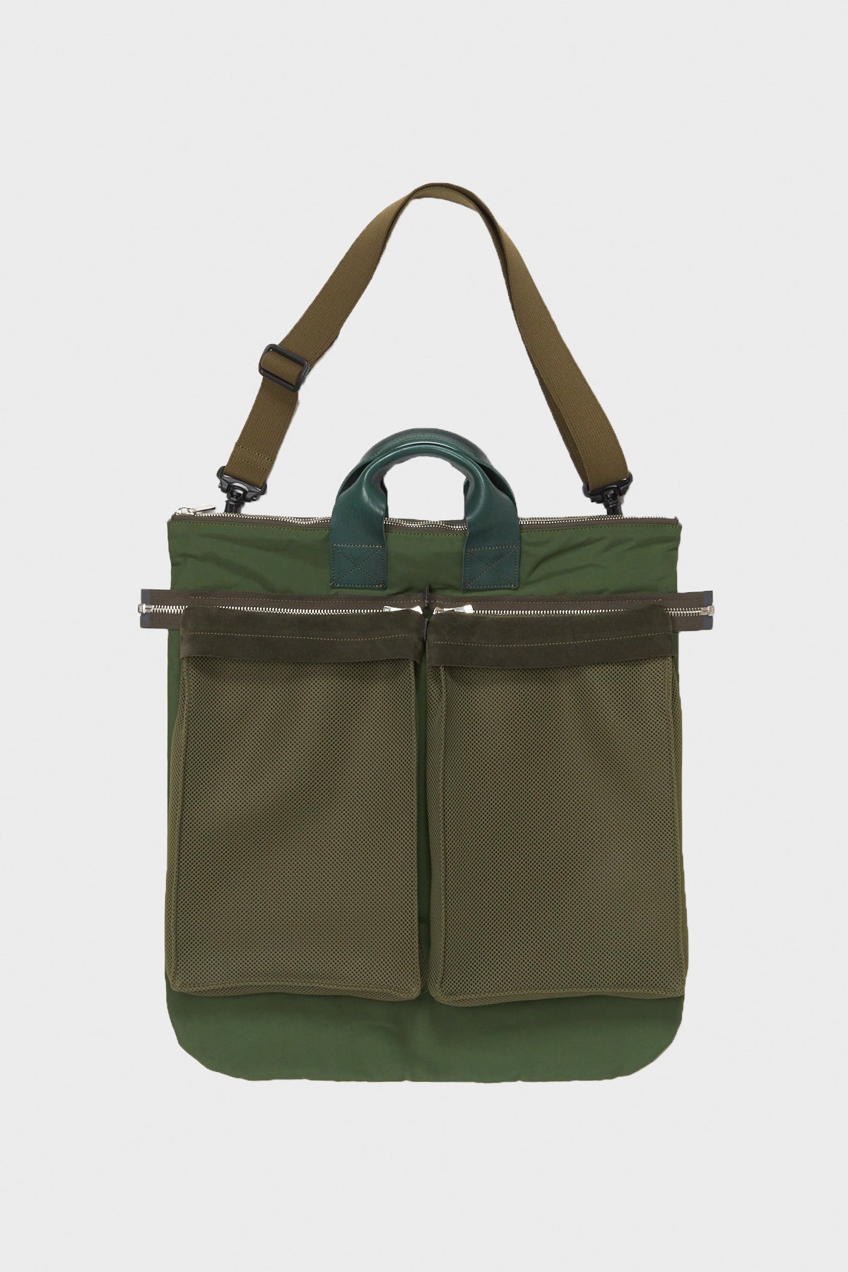 Hender Scheme - multi helmet bag - khaki green - Canoe Club