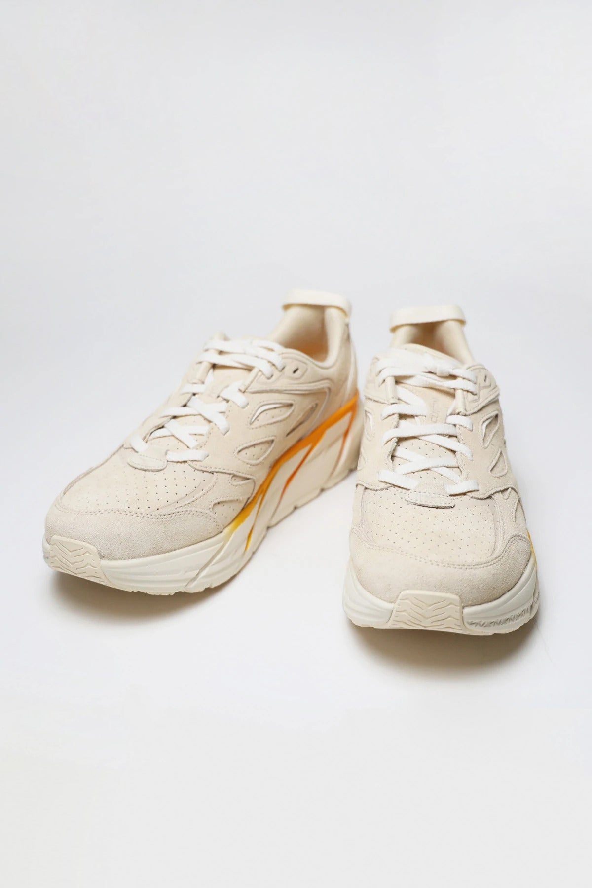HOKA - Clifton L Suede - Short Bread/Radiant Yellow - Canoe Club