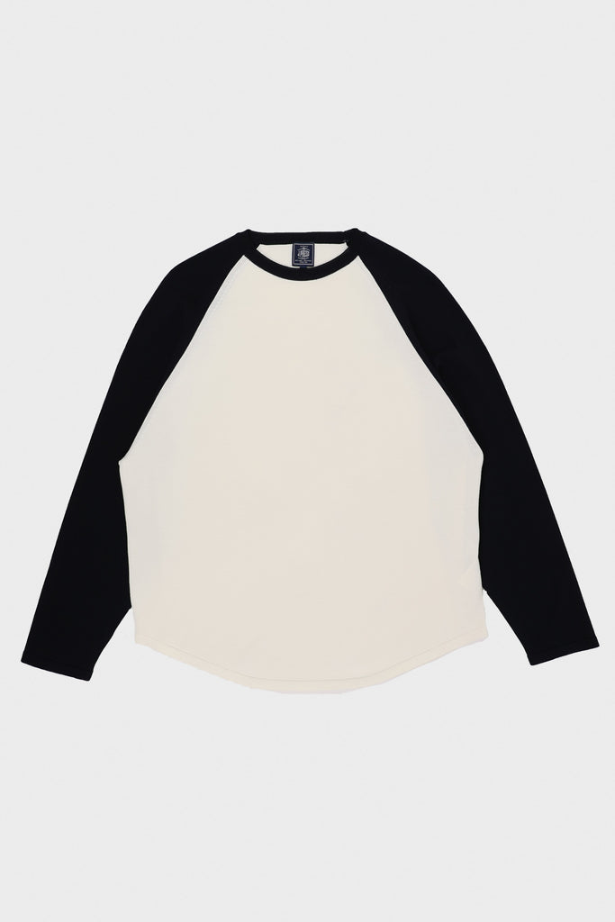 J. Press - Baseball Sweater - White/Navy - Canoe Club