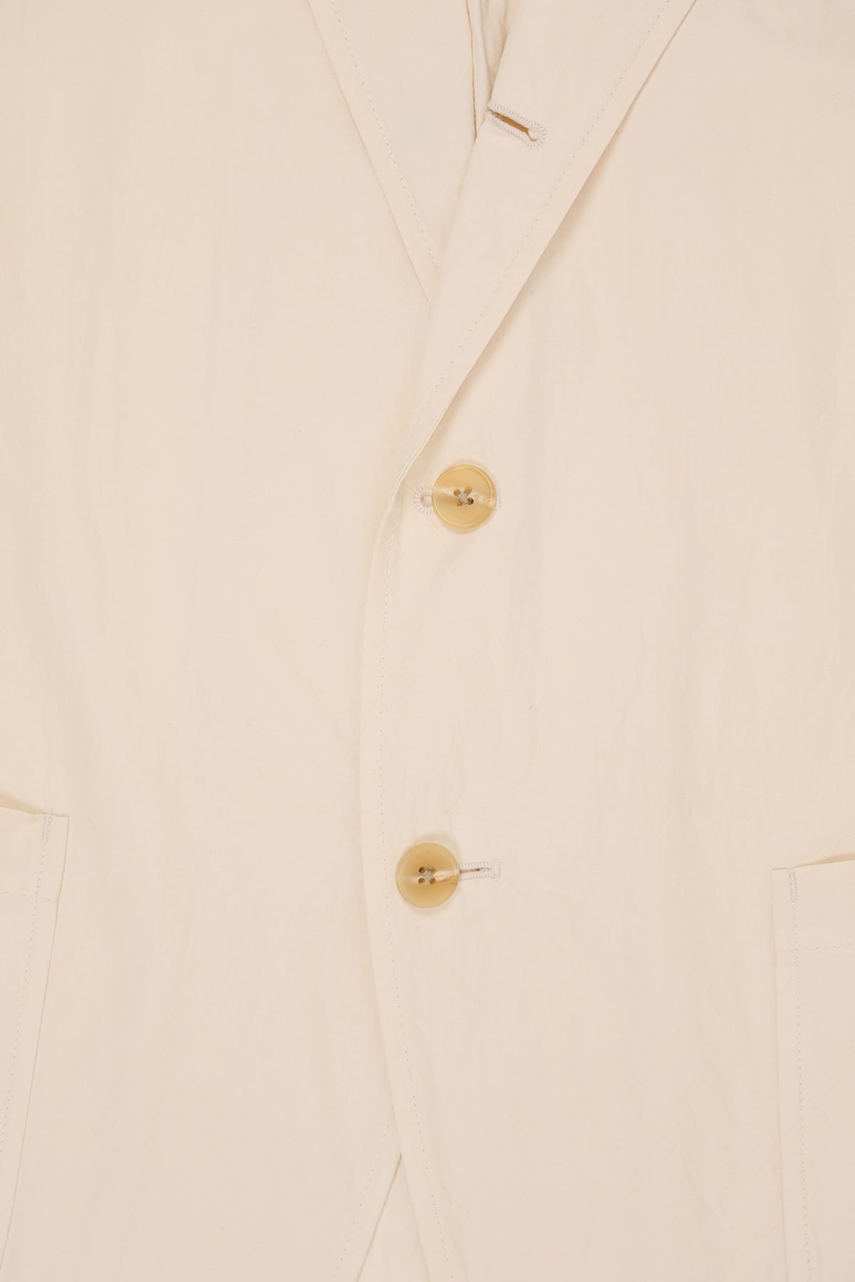 J. Press - Cotton Nidom Bio Dye 3 Button Old Fit Jacket - Ivory - Canoe Club